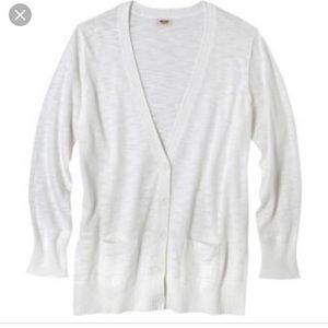 Mossimo white boyfriend cardigan